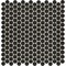 Msi Penny Round Nero SAMPLE Porcelain Mesh-Mounted Mosaic Tile ZOR-MD-0222-SAM - alternate 3